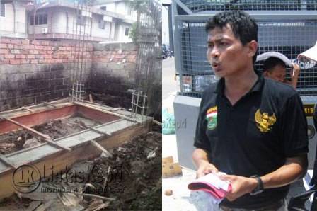Proyek "siluman tangki air di Akau Potong Lembu (Kiri) dan Indra Jaya, Sekjen Ls lidik Kepri (Kanan)