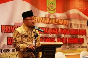 Lis Darmansyah, Walikota Tanjungpinang membuka Musrenbang RPJP 2005-2025