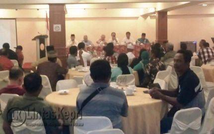   Silaturahim dan ramah tamah sesama tim pemenang SANUR di Hotel Laguna Tanjungpinang, (16/10) pagi.